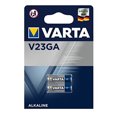 VARTA V23 GA - Pack de 2 Pilas (Alcalina, 12V, 50 mAh)