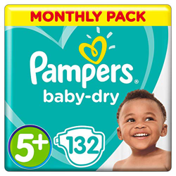 Pampers Nappies Baby New Dry AIR Size 3, 4, 4+ 5 5+, 6 Monthly SUPER SAVING PACK en oferta