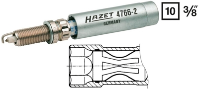 Hazet 4766-2 Zündkerzenschlüssel für 14mm Zündkerzen    
