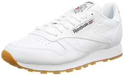 Reebok Classic Leather - Zapatillas de cuero para hombre, color blanco (white / gum 2), talla 42 precio