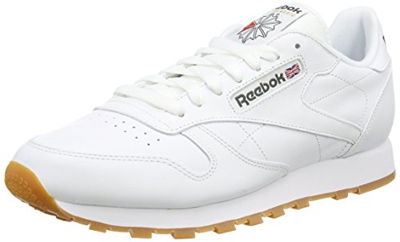 Reebok Classic Leather - Zapatillas de cuero para hombre, color blanco (white / gum 2), talla 42