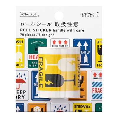 Traveler's Company - Midori Rollsticker Frágil