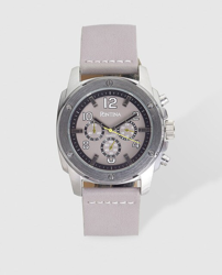 Pontina - Reloj De Hombre Símil Piel Gris precio
