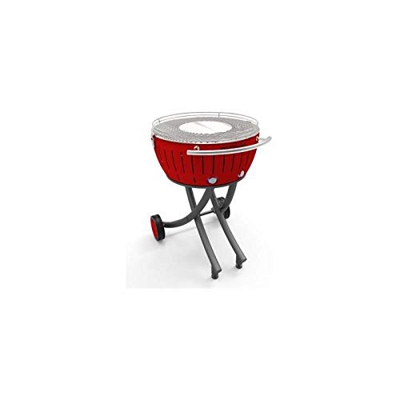 LotusGrill XXL with frame fire red