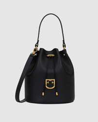 Furla - Bolso Saco Pequeño Corona De Piel De Becerro En Negro precio