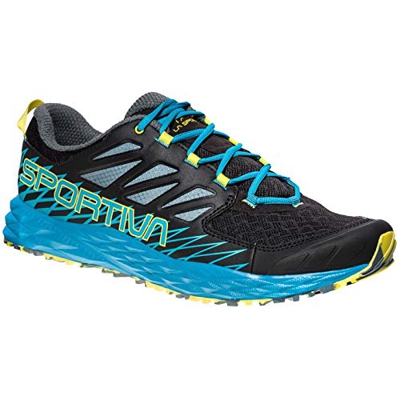 La Sportiva Lycan, Zapatillas de Trail Running para Hombre, (Black/Tropical Blue 000), 42 EU