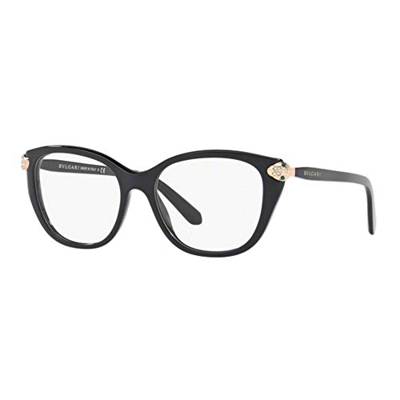 Occhiali Da Vista Donna Bulgari 4140B 501 Montatura Nero Squadrato Serpenti 52