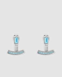 Adore - Pendientes Plateados Con Swarovski en oferta