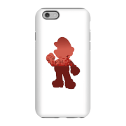Funda móvil Nintendo Super Mario Silueta Mario para iPhone y Android - iPhone 6 - Carcasa doble capa - Brillante en oferta