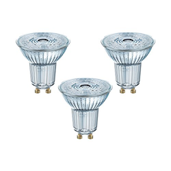 3 x OSRAM LED BASE PAR16 GU10 GLAS LED Strahler 3.6W=50W 36° 4000K Cool white precio