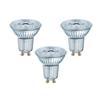 3 x OSRAM LED BASE PAR16 GU10 GLAS LED Strahler 3.6W=50W 36° 4000K Cool white