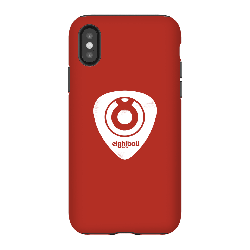 Ei8htball White Plectrum Logo Phone Case for iPhone and Android - iPhone X - Carcasa doble capa - Mate en oferta
