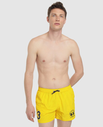 La Martina - Bañador Bermuda De Hombre Liso Amarillo características