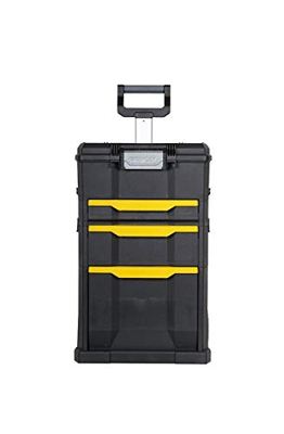 STST1-70344 caja para equipo Maletín con ruedas Negro, Amarillo, Carretilla