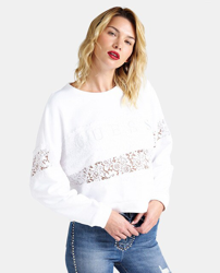 SUDADERA MUJER BLANCA GUESS