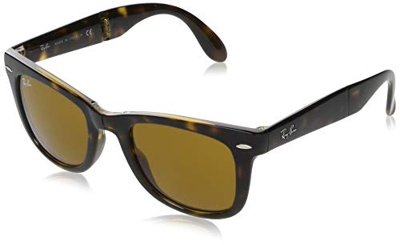 Ray-Ban Folding Wayfarer Gafas de sol, Light Havana, 51 para Hombre
