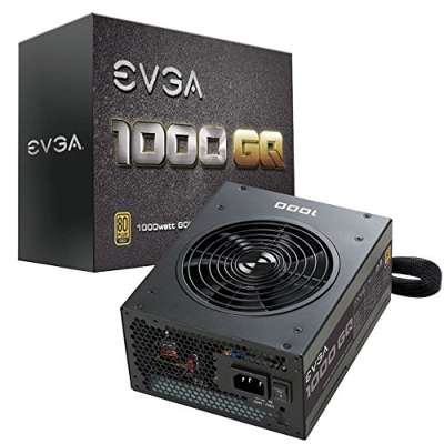 EVGA 1000 GQ, 80+ Gold 1000W, Semi Modular, EVGA Modo Eco, 5 años de garantía, Fuente de alimentación 210-GQ-1000-V2