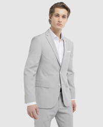 Fórmula Joven - Chaqueta De Traje Oxford De Hombre Slim Gris Claro a un  precio más barato - Shoptize