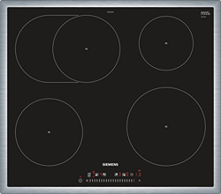 Siemens EH645FFB1E Integrado Inducción Negro, Acero inoxidable hobs características