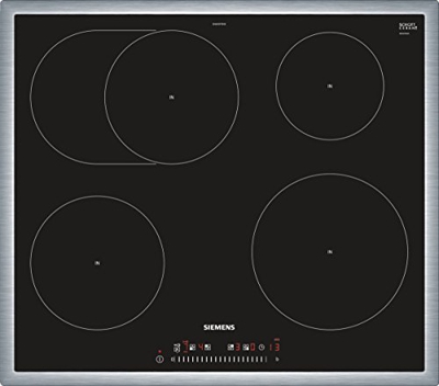 Siemens EH645FFB1E Integrado Inducción Negro, Acero inoxidable hobs