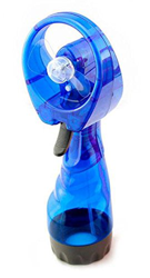 Ventilador Mano con Pulverización de Agua Azul en oferta