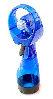 Ventilador Mano con Pulverización de Agua Azul