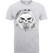 Camiseta Marvel El Castigador  Emblema Calavera  - Hombre - Gris - M - Gris características