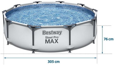 Bestway Steel Pro Piscina 305 x 76 cm (56059)