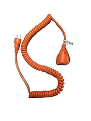 As Schwabe 70413 - Cable en espiral con contacto de toma de tierra(5 m, H07BQ-F 3G1,5, IP44), color naranja precio