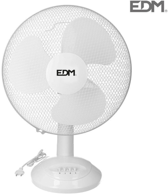 Ventilador sobremesa oscilante EDM 40cm, 55W, 3 velocidades