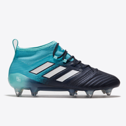 Botas de fútbol para terreno blando adidas Ace 17.1 - Turquesa energía/Blanco/Negro tinta en oferta