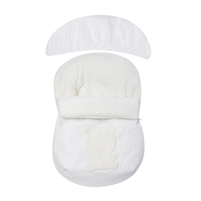 Tuc Tuc - Saco Mini Universal De Invierno + Capota Love Polipiel Para Silla De Auto Grupo 0 Beige