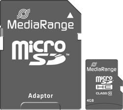 MediaRange microSDHC Class 10 4GB (MR956) características