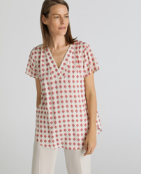 Woman El Corte Inglés - Blusa Estampada De Mujer Con Manga Corta, precio y  características - Shoptize