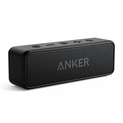 Anker SoundCore 2 [Actualizado]  Altavoz Bluetooth portátil， sonido estéreo de 12 W, Bluetooth 5, BassUp, IPX7, 24 horas de reproducción, emparejamien en oferta