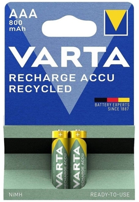 Varta Recharge Accu Recycled AAA 800mAh (2x)