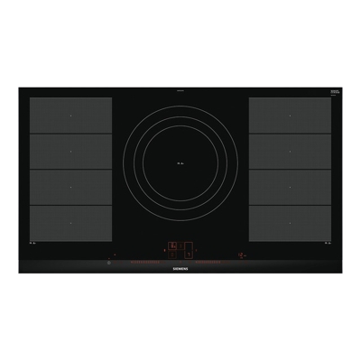 Siemens EX975LVV1E hobs Negro Integrado Con - Placa (Negro, Integrado, Con placa de inducción, Cerámico, 2200 W, Alrededor)