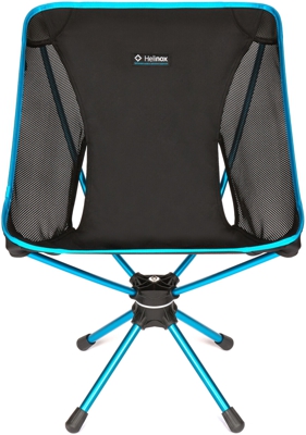 Swivel Silla de camping 4 pata(s) Negro, Azul