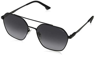 Police Vibe 2 Gafas de Sol, Negro (Semi Matte Black/Grey), 57.0 para Hombre