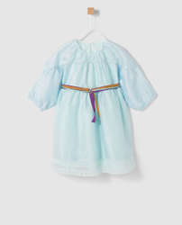 Bass 10 - Vestido De Niña En Azul Con Puntilla características