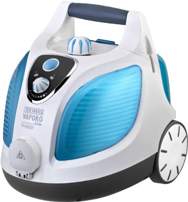 Vaporo Buggy Limpiador a vapor de cilindro 1.6L 1400W Azul, Color blanco, Limpiador de vapor