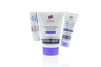 Neutrogena® Crema de Manos Concentrada + Stick Labial SPF 20 + Loción Corporal Hidratación Profunda