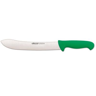 Cuchillo de carnicero  Arcos Colour - Prof  292721  de acero inoxidable y mango ergonómico - Verde