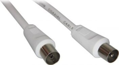 Coaxial cable, 10m cable coaxial Blanco