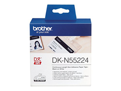 Etiquetas cinta continua brother dkn55224 papel blanca no adhesiva tarjetas precio