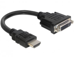 DeLOCK 65327 adaptador HDMI macho a DVI 24 + 1 Hembra, 20 cm, 1 en oferta