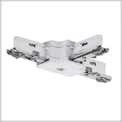 Conector en T sistema AT riel U, blanco en oferta