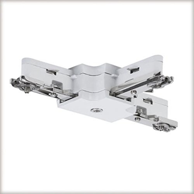 Conector en T sistema AT riel U, blanco