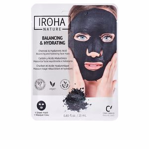 Cosmética Iroha mujer DETOX CHARCOAL BLACK tissue facial mask 1use