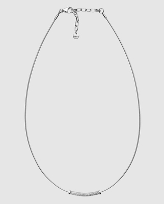 Skagen - Collar De Malla De Acero Brillante